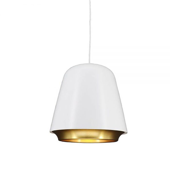 Hanglamp wit/goud "Santiago" D35*H36