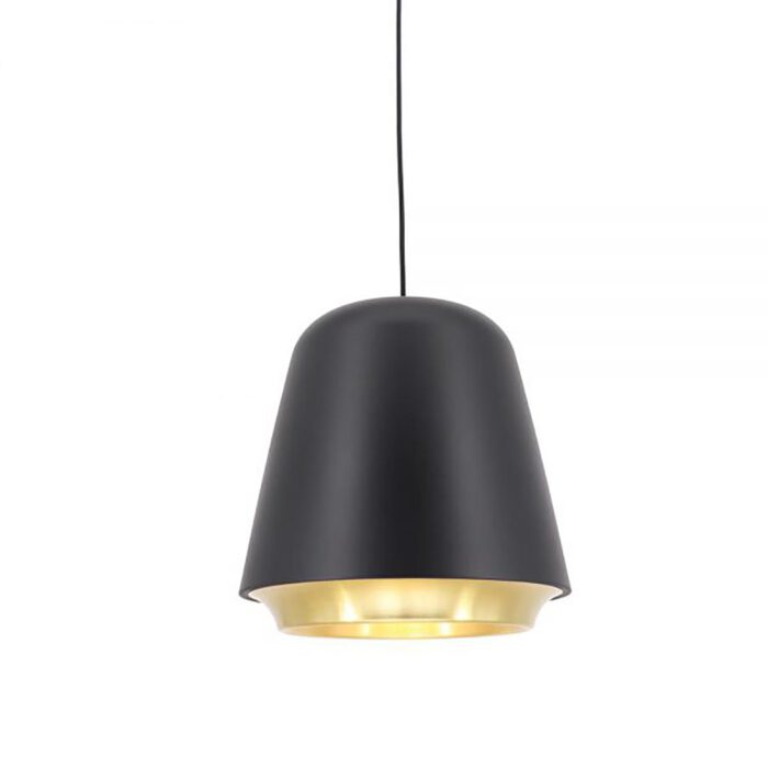 Hanglamp zwart/goud "Santiago" D35*H36