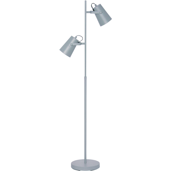Vloerlamp 2-lichts 'Lettura' Grijs FREELIGHT - S 1452 G