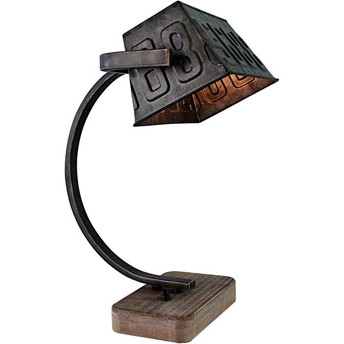 Industriële tafellamp 'Scava' Zwart Staal FREELIGHT - T 5960 Z