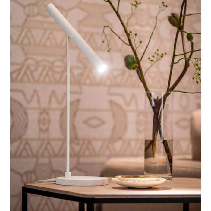 Tafellamp wit 1-lichts leeslamp "Harper" LED 6W 2700K 630lm dimbaar - ART DELIGHT