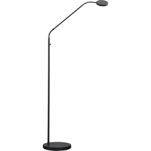 Vloerlamp Big Denia Flex - zwart nikkel - hoogte 150 cm - max wattage 9 - 1400 lumen - 2700-2200 kelvin - inclusief push-dimmer - MASTERLIGHT