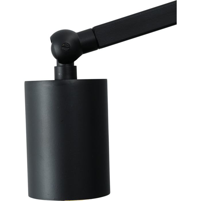 Vloerlamp Bounce 1-lichts - mat zwart/mat zwart - hoogte 135cm - 1x GU10 - MASTERLIGHT - exclusief lichtbron - MASTERLIGHT