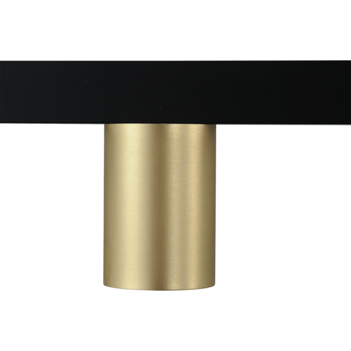 Hanglamp Bounce zwart/mat goud 5-lichts - breedte 130cm - exclusief 5x GU10 - MASTERLIGHT